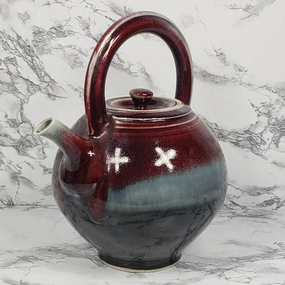 Handmade Teapot Stoneware Pottery Hope Vintage - Picture 3 of 9